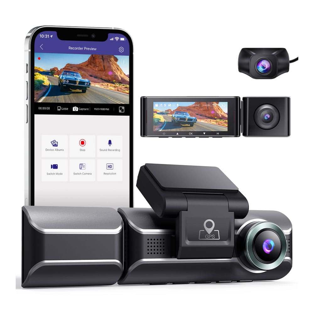 Infrared Night Vision HD 4K Dash Cam Video Camera 3 Channel Car Dash Camera  WiFi GPS Dashcam 3 Cameras Front Inside and Rear Car DVR - China Dash Cam  4K 3 Channel